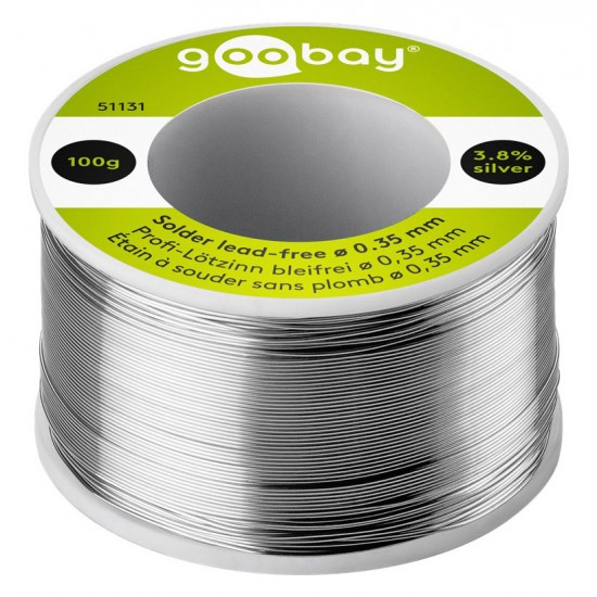 GOOBAY σύρμα συγκόλλησης 51131 Φ0.35mm, χωρίς μόλυβδο, 100γρ, 1τμχ