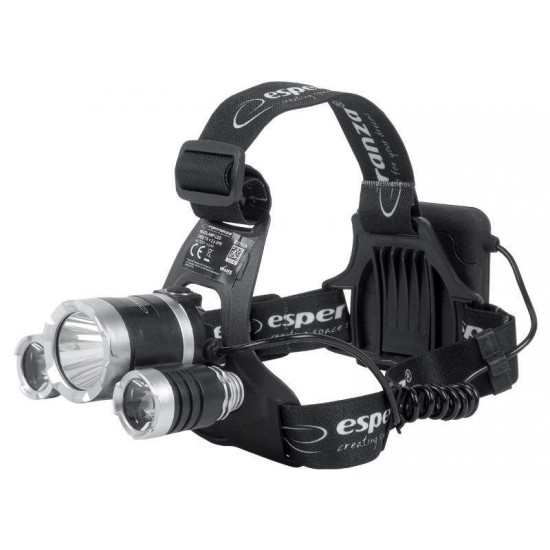 ESPERANZA φακός κεφαλής Cree T6 + 2x XPE Cepheus EOT026, 200LM, μαύρος ESPERANZA φακός κεφαλής Cree T6 + 2x XPE Cepheus EOT026, 200LM, μαύρος