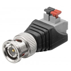 GOOBAY βύσμα BNC αρσενικό σε terminal block 2pin 76750, push-down, 10τμχ