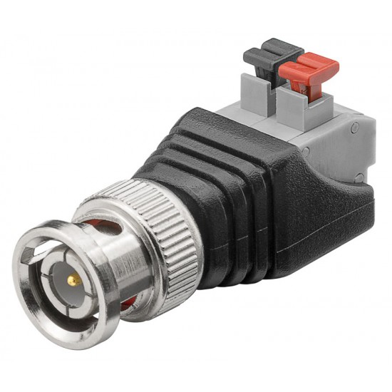 GOOBAY βύσμα BNC αρσενικό σε terminal block 2pin 76750, push-down, 10τμχ