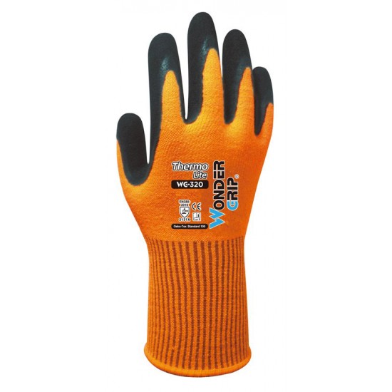 WONDER GRIP γάντια εργασίας Thermo Lite αντιολισθητικά XXL/11, πορτοκαλί