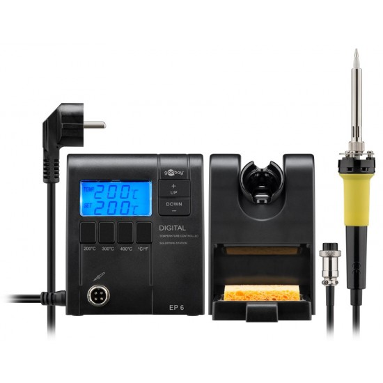 GOOBAY ψηφιακός σταθμός συγκόλλησης EP6 59865, με οθόνη, 48W, 150-450°C