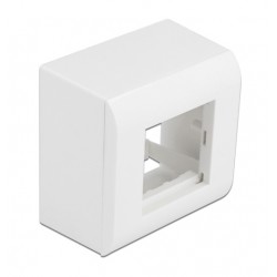 DELOCK επιτοίχιο περίβλημα για modules Easy 45 81332, 82x82mm, λευκό