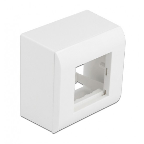 DELOCK επιτοίχιο περίβλημα για modules Easy 45 81332, 82x82mm, λευκό