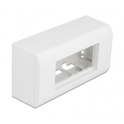 DELOCK επιτοίχιο περίβλημα για modules Easy 45 81333, 152x82mm, λευκό