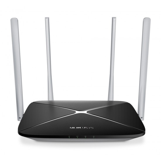 MERCUSYS Gigabit Router AC12, Wi-Fi 1200Mbps AC1200, Dual Band, Ver. 2.0