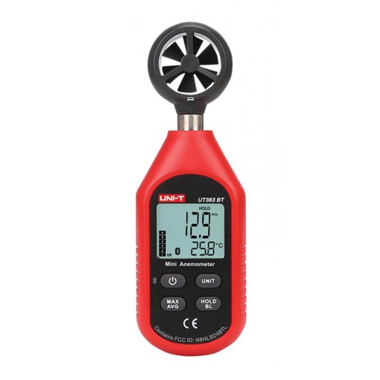 UNI-T ψηφιακό ανεμόμετρο UT363BT, 0-30m/s, Bluetooth