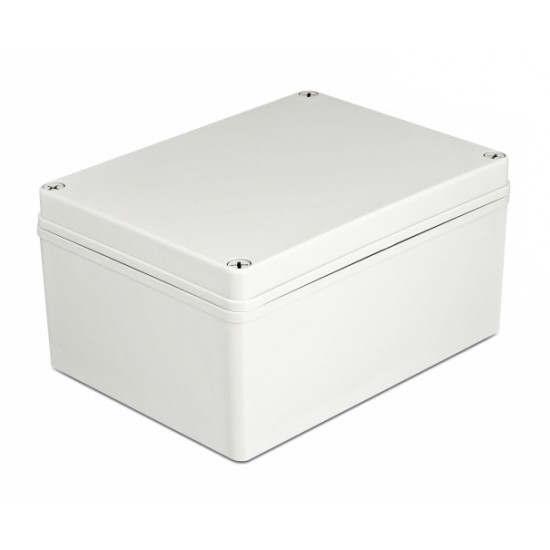 DELOCK ηλεκτρολογικό κυτίο 60445, αδιάβροχο IP65, 200x150x100mm, γκρι
