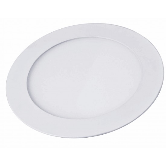 POWERTECH LED panel PAN-0001 χωνευτό, 18W, Φ22cm, 6500K, 1820lm, λευκό