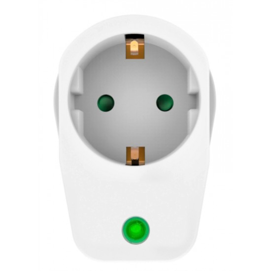 POWERTECH αντάπτορας ρεύματος PT-996, 1 θέση schuko, 16A, 3680W, λευκός POWERTECH αντάπτορας ρεύματος PT-996, 1 θέση schuko, 16A, 3680W, λευκός