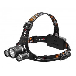 SUPFIRE φακός κεφαλής HL33, 16W, 700lm, 200m, 2x 2000mAh SUPFIRE φακός κεφαλής HL33, 16W, 700lm, 200m, 2x 2000mAh