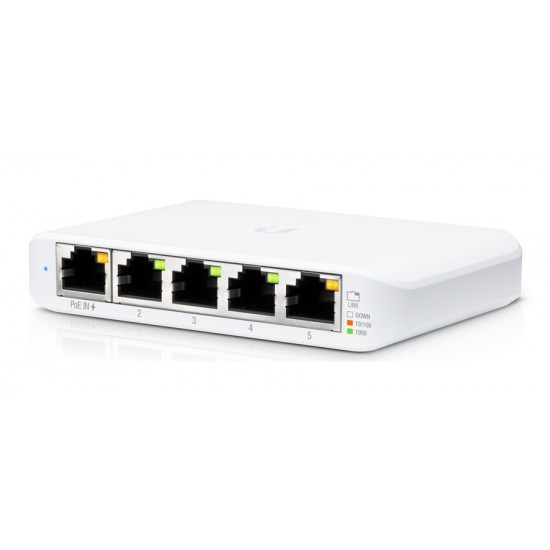 UBIQUITI UniFi Switch USW-Flex-Mini, 5-Port Gigabit, 10/100/1000 Mbps UBIQUITI UniFi Switch USW-Flex-Mini, 5-Port Gigabit, 10/100/1000 Mbps