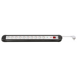 GOOBAY πολύπριζο 51318, 10x schuko, 16A, 1.4m, μαύρο GOOBAY πολύπριζο 51318, 10x schuko, 16A, 1.4m, μαύρο