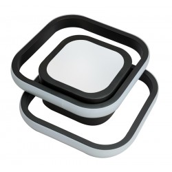 POWERTECH LED φωτιστικό οροφής HLL-0086, 36W, 2100lm, 32x25cm, μαύρο