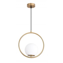 POWERTECH φωτιστικό οροφής HLL-0092, E27, Φ15, μεταλλικό, χρυσό