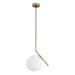 POWERTECH φωτιστικό οροφής HLL-0094, E27, Φ30, μεταλλικό, χρυσό