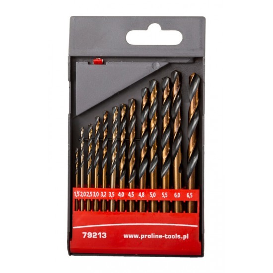 PROLINE σετ τρυπάνια για σίδηρο HSS 79213, 1.5-6.5mm, DIN 338, 13τμχ