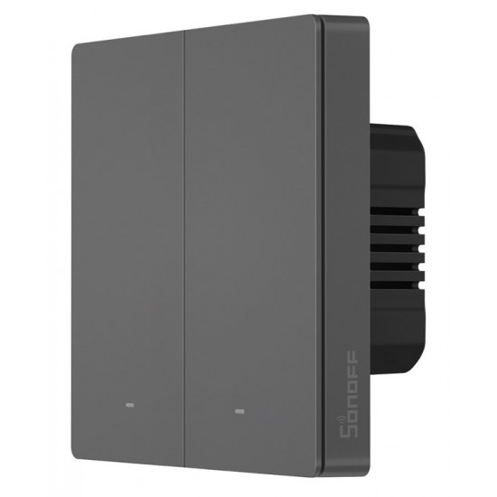 SONOFF smart διακόπτης M5-2C-86, διπλός, WiFi, γκρι SONOFF smart διακόπτης M5-2C-86, διπλός, WiFi, γκρι