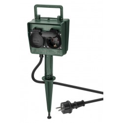 GOOBAY πολύπριζο ρεύματος κήπου 55943, 4x schuko 16A, IP44 2m, πράσινος GOOBAY πολύπριζο ρεύματος κήπου 55943, 4x schuko 16A, IP44 2m, πράσινος