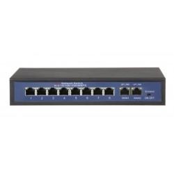 LONGSE PoE switch HT812, 8x LAN port & 2x WAN port, 10/100/1000Mbps LONGSE PoE switch HT812, 8x LAN port & 2x WAN port, 10/100/1000Mbps