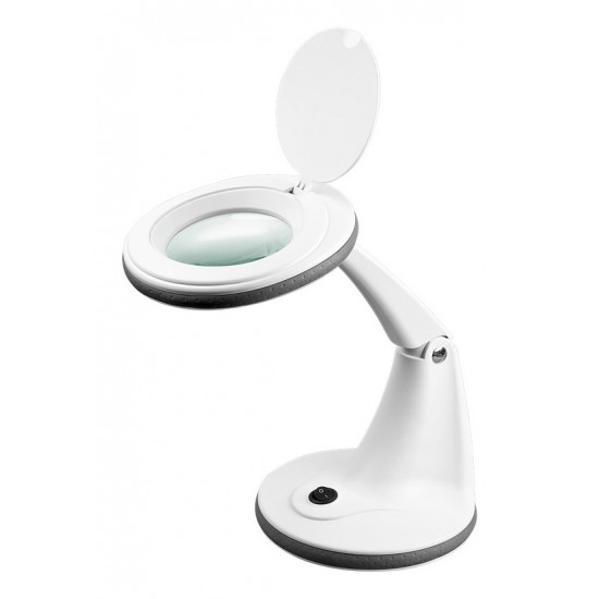 GOOBAY μεγεθυντικός φακός 60366 με βάση, LED, 3 διόπτρες 1.75x, λευκός