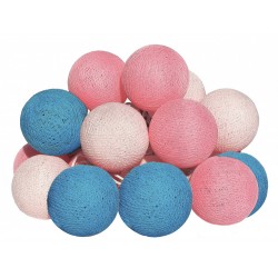 MOON IN THE ROOM LED φωτιστικές μπάλες ML20, Φ 6cm, μπλε & ροζ