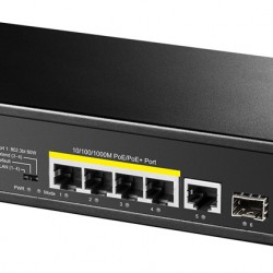CUDY PoE+ switch GS1005PTS1, 5-port PoE+, 1x SFP, 120W, V1.0