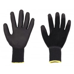 Γάντια εργασίας 02047-BK, αντιολισθητικά, μαύρα