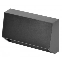 EMOS LED φωτιστικό τοίχου ZC0116, 1.5W, 95lm, 4000K, IP65, 10x6cm, γκρι