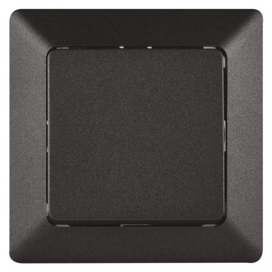 EMOS μπουτόν κουδουνιού/κλιμακοστάσιου A6100.9, μονό, 1/0, 10A, μαύρο