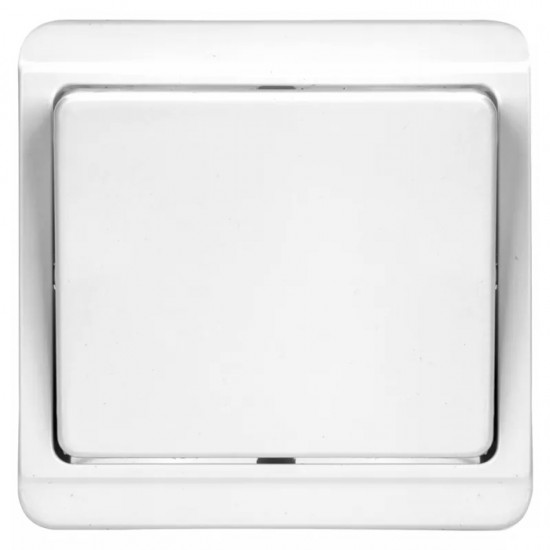 TESLA STROPKOV διακόπτης τοίχου A0207, μονός, 1-way, λευκός