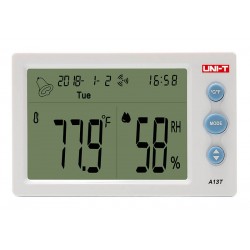 UNI-T θερμόμετρο & υγρασιόμετρο A13T, λειτουργία ρολόι & ξυπνητήρι