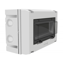 CT8G | ΕΞΩΤ/ΚΟΣ ΠΙΝΑΚΑΣ Διαφανές Πόρτα/1Σειρά/8 Ασφ/ΙΡ55  215x175x114mm/με ουδέτερο