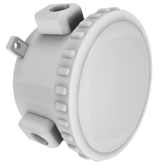 100 | ELBOX™ΑΝΘΥΓΡΟΥ Τ ΜΕ ΣΤΥΠ.ΙΡ65 Φ74xH39 ΛΕΥΚΟ