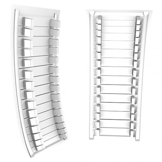 232.01 | ΠΕΡΣΙΔΑ ΠΙΝΑΚΟΣ ΣΚΛΗΡΗ 94x50mm-11ΤΜΗΜΑΤΑ ΛΕΥΚΗ