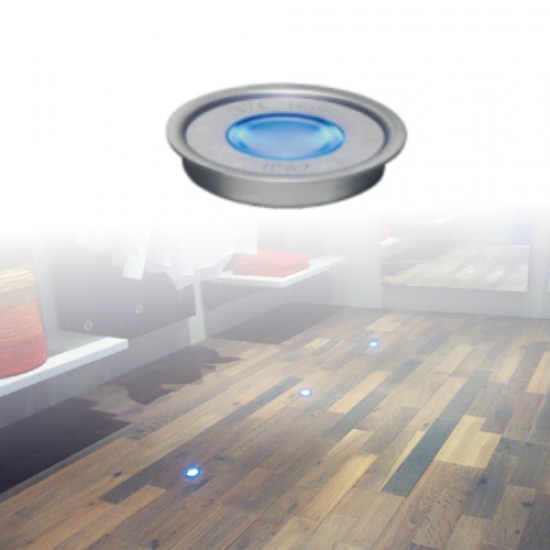 5923 | ΕΥΕLED® ΣΕΤ 8 ΜΟΝΑΔΕΣ ΣΩΜΑ: INOX LED: 0,3W ΜΠΛΕ