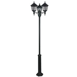 7002-3 | ΠΛΑΣΤΙΚΗ ΚΟΛΩΝΑ ΜΕ 3ΦΩΤΗ ΚΕΦΑΛΗ 4γωνο - ΛΕΥΚΟ