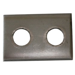 598 | ΠΛΑΚΑ ΓΙΑ ΑΚΡΟΔΕΚΤΕΣ ΓΕΦΥΡΩΣΗΣ 2 ΤΡΥΠΕΣ Φ11mm