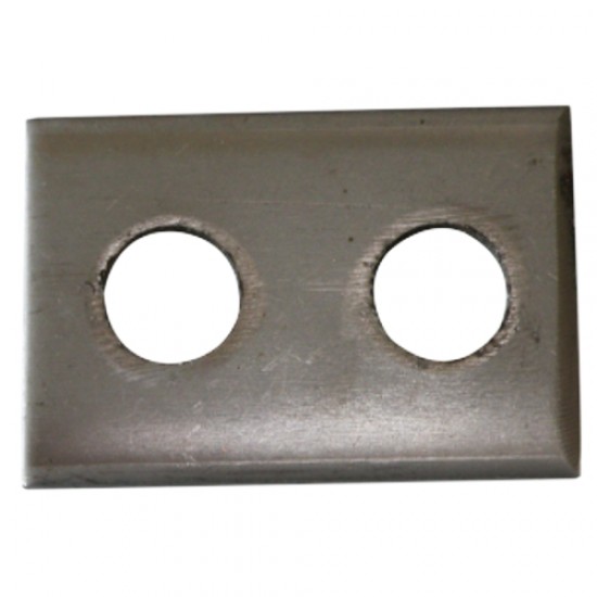 598 | ΠΛΑΚΑ ΓΙΑ ΑΚΡΟΔΕΚΤΕΣ ΓΕΦΥΡΩΣΗΣ 2 ΤΡΥΠΕΣ Φ11mm