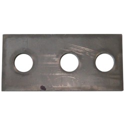 620 | ΠΛΑΚΑ ΓΙΑ ΑΚΡΟΔΕΚΤΗ ΓΕΦΥΡΩΣΗΣ 6 ΤΡΥΠΕΣ Φ11mm