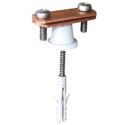 564-9 | ΣΤΗΡΙΓΜΑ ΤΑΙΝΙΑΣ max 30x4mm Cu ΜΕ ΚΟΝΤΟ ΑΠΟΣΤΑΤΗ 561, ΒΙΔΑ & ΟΥΠ