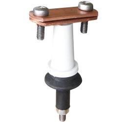 637-9 | ΣΤΗΡΙΓΜΑ ΤΑΙΝΙΑΣ max 30x4mm Cu ΣΤΕΓΑΝΟ ΜΕ ΕΛΑΣΤΙΚΗ ΒΑΣΗ,ΑΠΟΣΤΑΤΗ