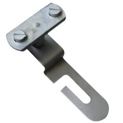 555 | ΣΤΗΡΙΓΜΑ ΤΑΙΝΙΑΣ max 30x4mm St/tZn  ΜΕ Ss ΒΑΣΗ L110mm