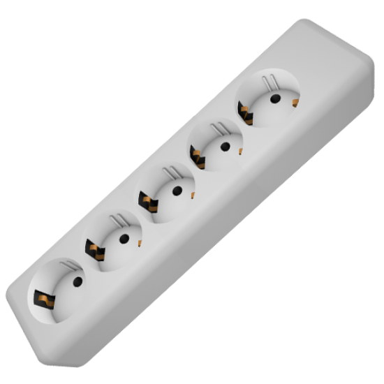 3335 | ΠΟΛΥΠΡΙΖΟ ΧΩΡΙΣ ΚΑΛΩΔΙΟ 5 ΕΞΟΔΟΙ | ΛΕΥΚΟ