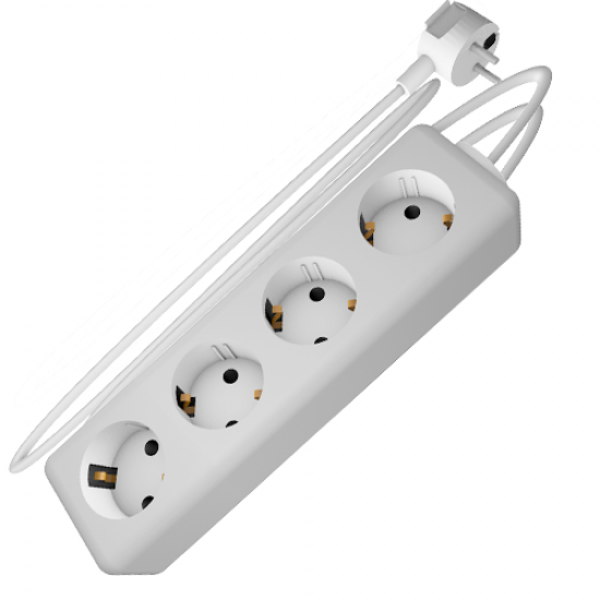 3334.1,5 | ΠΟΛΥΠΡΙΖΟ ΜΕ ΚΑΛΩΔΙΟ 1,5mt 4ΕΞΟΔΩΝ