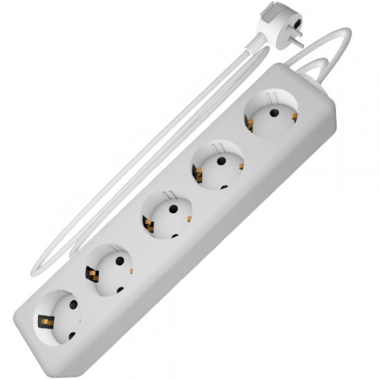 3335.1,5 | ΠΟΛΥΠΡΙΖΟ ΜΕ ΚΑΛΩΔΙΟ 1,5mt 5ΕΞΟΔΩΝ