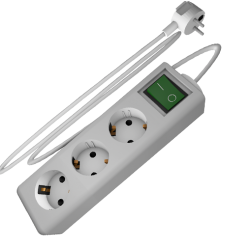 3343.1,5 | ΠΟΛΥΠΡΙΖΟ ME KAΛΩΔΙΟ 1,5mt & ΔΙΑΚΟΠΤΗ 3 ΕΞΟΔΟΙ 3343.1,5 | ΠΟΛΥΠΡΙΖΟ ME KAΛΩΔΙΟ 1,5mt & ΔΙΑΚΟΠΤΗ 3 ΕΞΟΔΟΙ