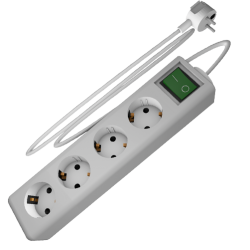 3344.1,5 | ΠΟΛΥΠΡΙΖΟ ME KAΛΩΔΙΟ 1,5mt & ΔΙΑΚΟΠΤΗ 4 ΕΞΟΔΟΙ 3344.1,5 | ΠΟΛΥΠΡΙΖΟ ME KAΛΩΔΙΟ 1,5mt & ΔΙΑΚΟΠΤΗ 4 ΕΞΟΔΟΙ