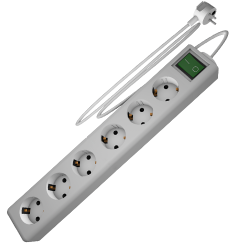 3346.1,5 | ΠΟΛΥΠΡΙΖΟ ME KAΛΩΔΙΟ 1,5mt & ΔΙΑΚΟΠΤΗ 6 ΕΞΟΔΟΙ 3346.1,5 | ΠΟΛΥΠΡΙΖΟ ME KAΛΩΔΙΟ 1,5mt & ΔΙΑΚΟΠΤΗ 6 ΕΞΟΔΟΙ