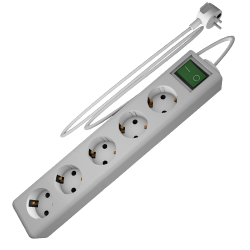 3345.1,5 | ΠΟΛΥΠΡΙΖΟ ME KAΛΩΔΙΟ 1,5mt & ΔΙΑΚΟΠΤΗ 5 ΕΞΟΔΟΙ 3345.1,5 | ΠΟΛΥΠΡΙΖΟ ME KAΛΩΔΙΟ 1,5mt & ΔΙΑΚΟΠΤΗ 5 ΕΞΟΔΟΙ